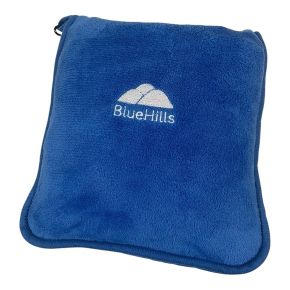 Blue Hills plush travel blanket EUC - Picture 2 of 7